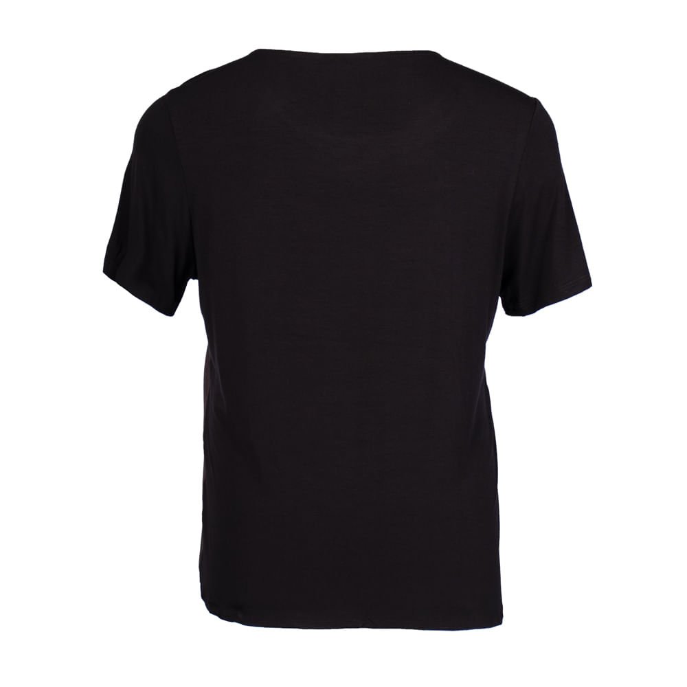 Blusa Feminina Cativa Plus Size Estampada Preto Preto 2