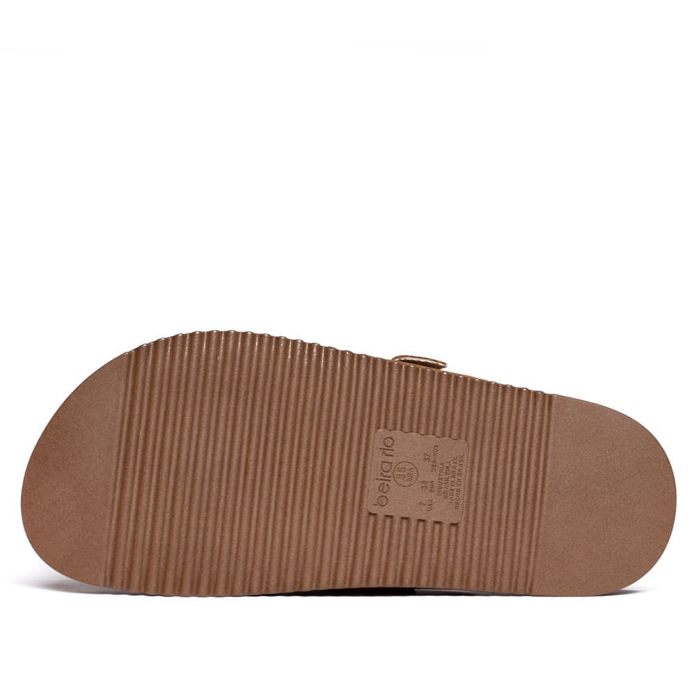 Chinelo Feminino Beira Rio Flatform Camurça Caramelo Caramelo 3