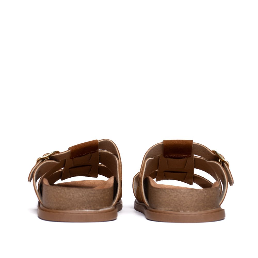 Chinelo Feminino Beira Rio Flatform Camurça Caramelo Caramelo 4