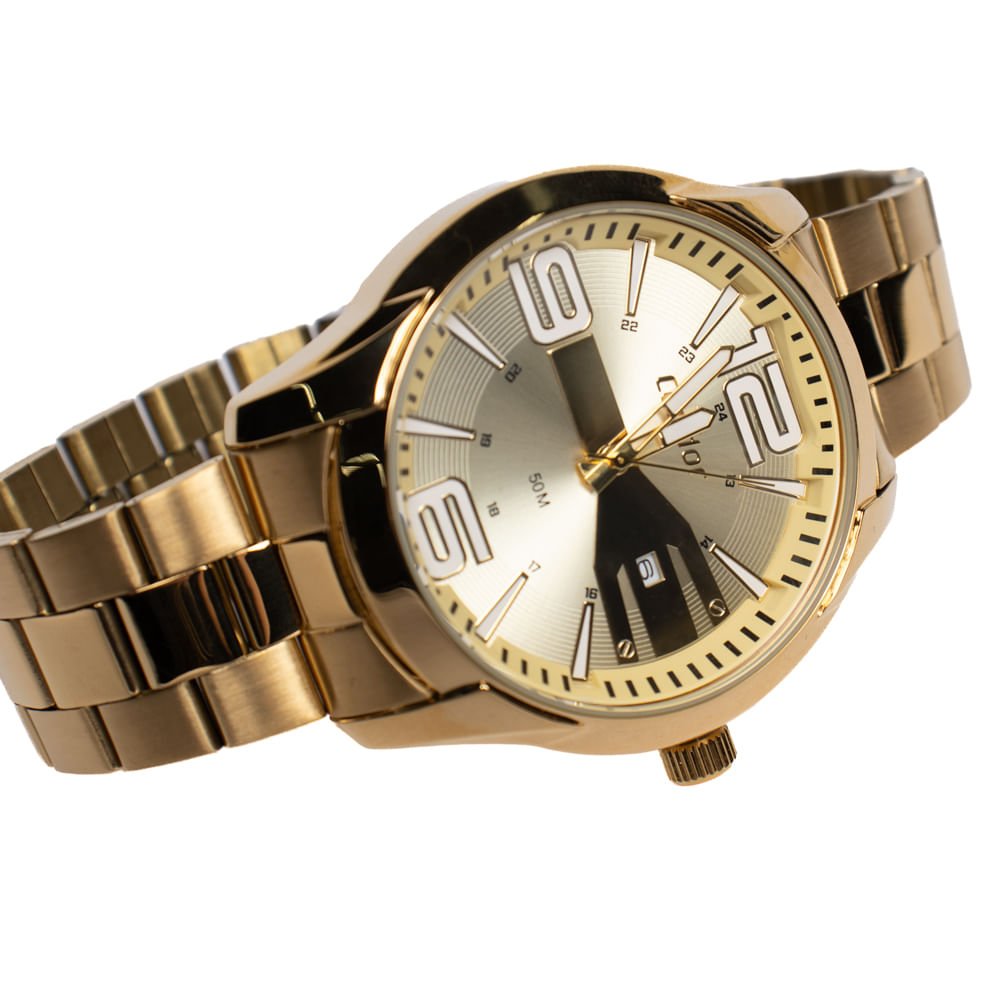 Relógio Masculino Condor Analógico COPC32lB/4X Dourado Dourado 3