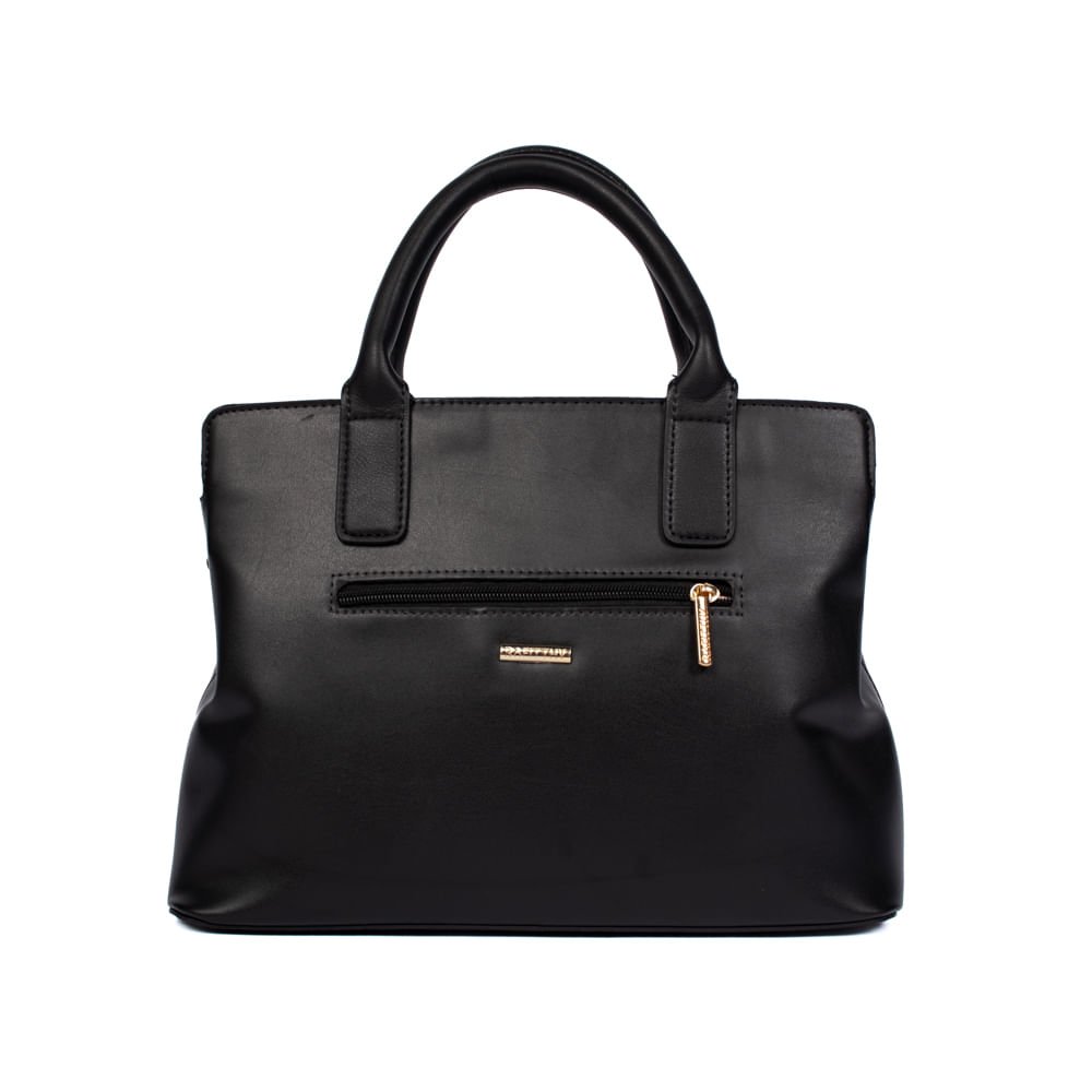 Bolsa Feminina Rafitthy Napa Tote Média Preta Preto 2