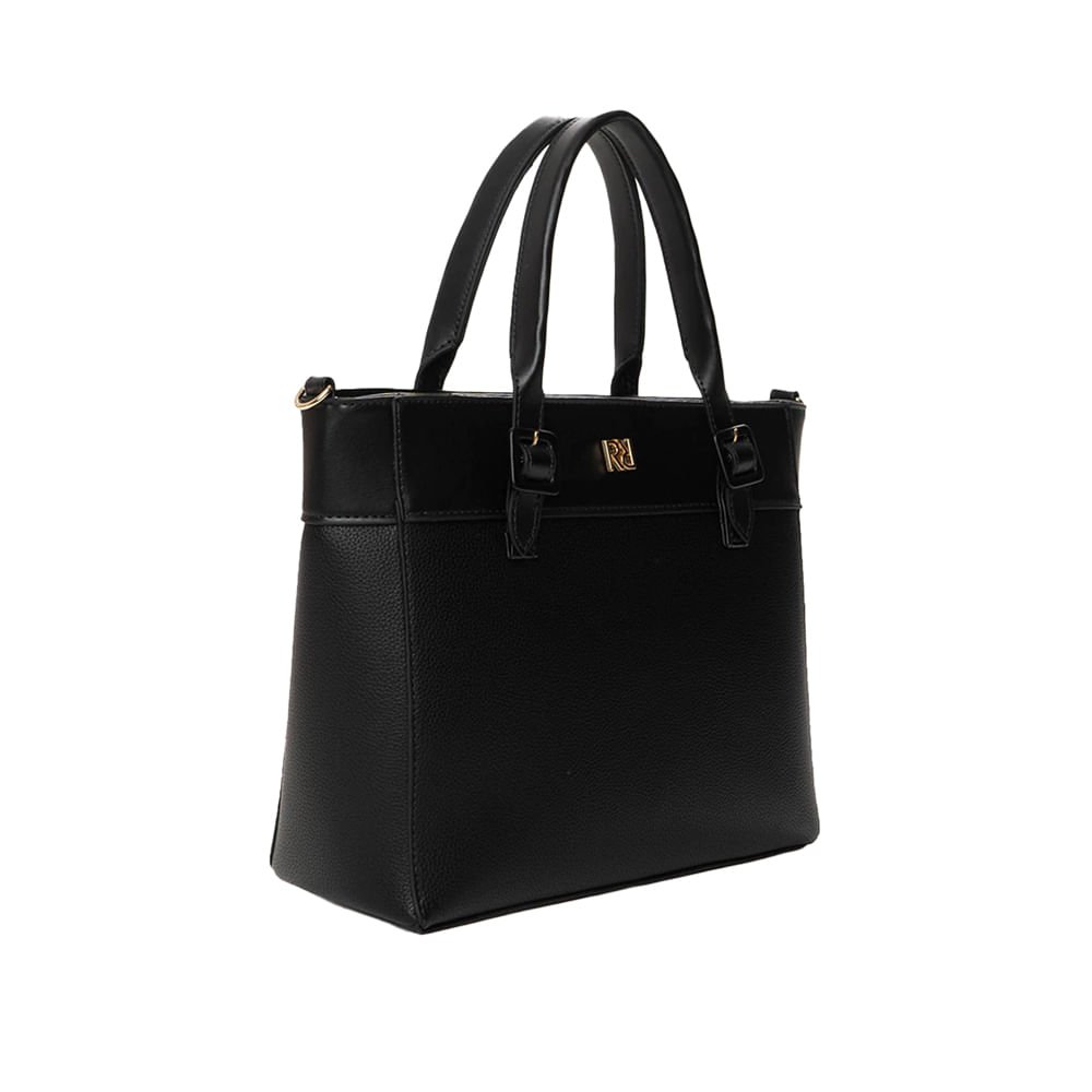 Bolsa Feminina Rafitthy Tote Napa Alça Extra Preta Preto 3