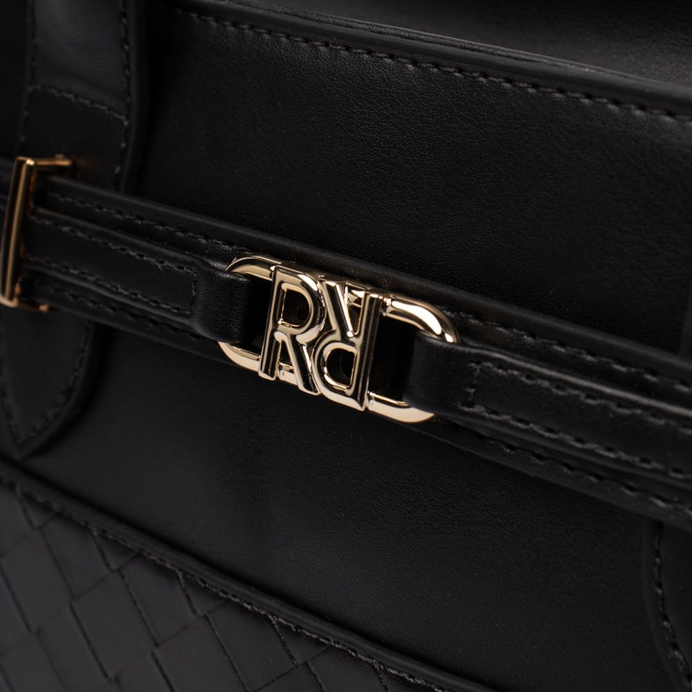 Bolsa Feminina Rafitthy Tote Napa Matelassê Média Preta Preto 4