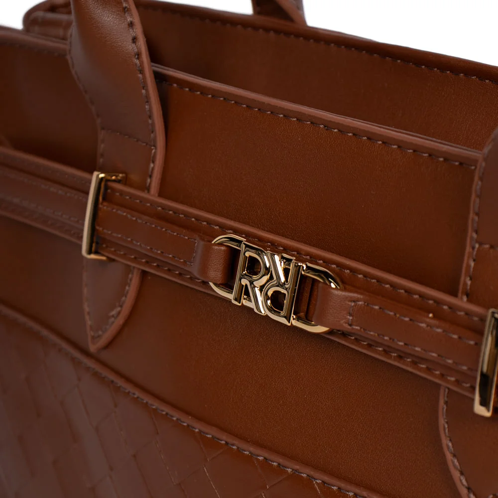 Bolsa Feminina Rafitthy Tote Napa Matelassê Média Marrom Marrom 4
