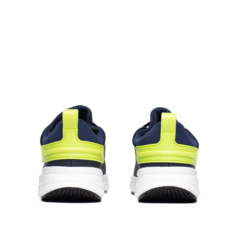 Tênis Infantil Molekinho Napa Cadarço Elástico Marinho/Verde Marinho/Verde 3