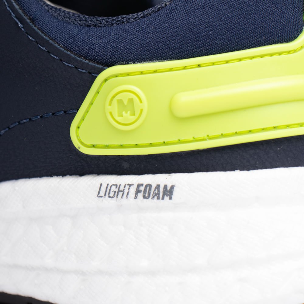 Tênis Infantil Molekinho Napa Cadarço Elástico Marinho/Verde Marinho/Verde 6