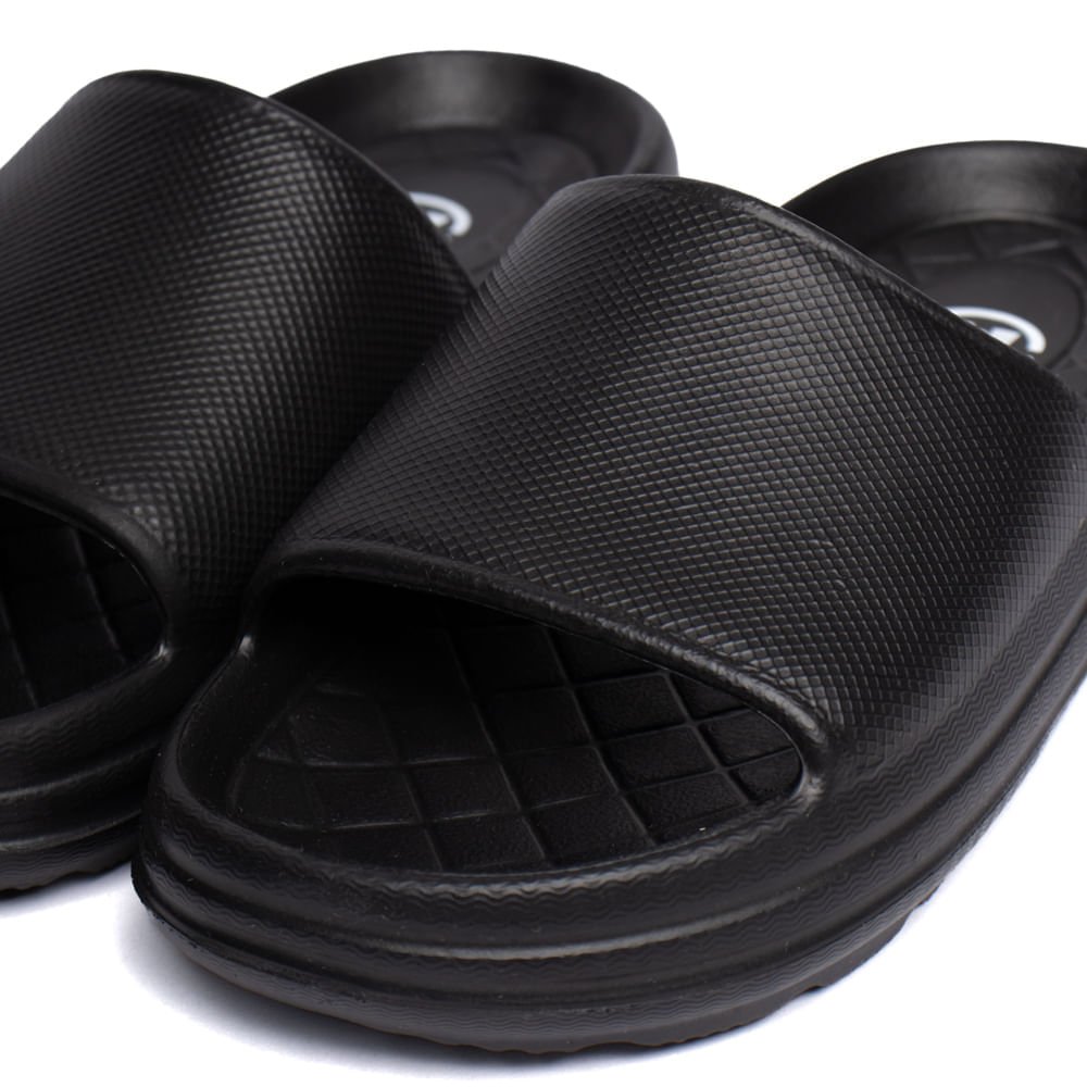 Chinelo Slide Infantil Molekinho EVA Anatômico Preto Preto 4