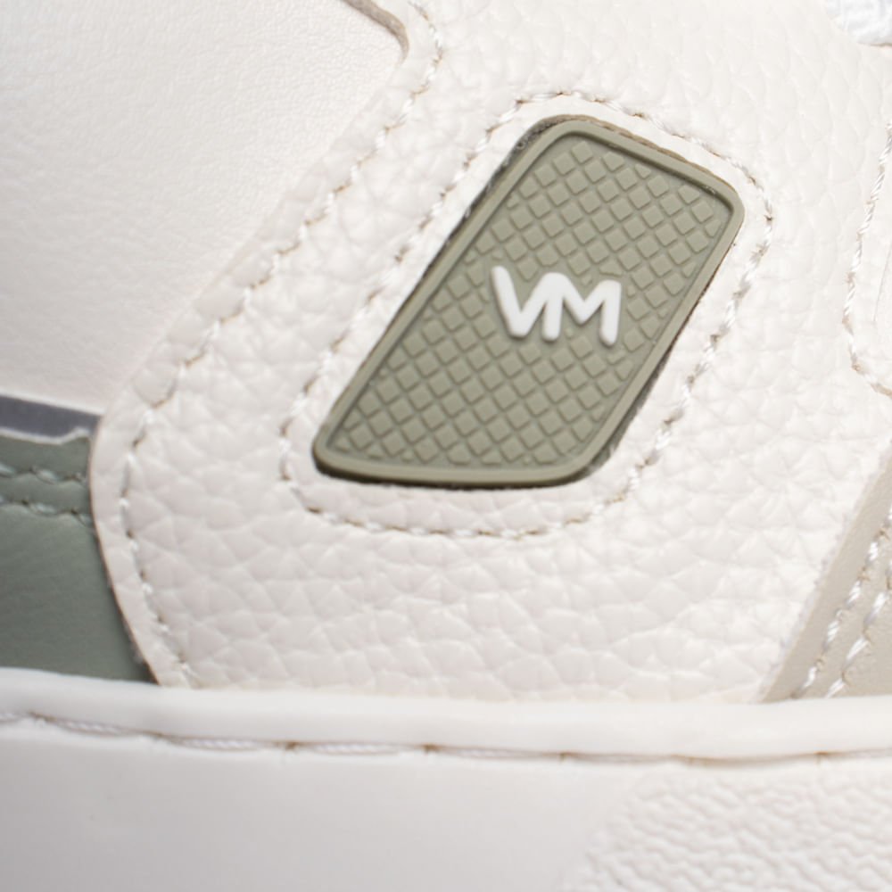 Tênis Feminino Via Marte Napa Plataforma Verde/Branco Branco/Cinza/Verde 5