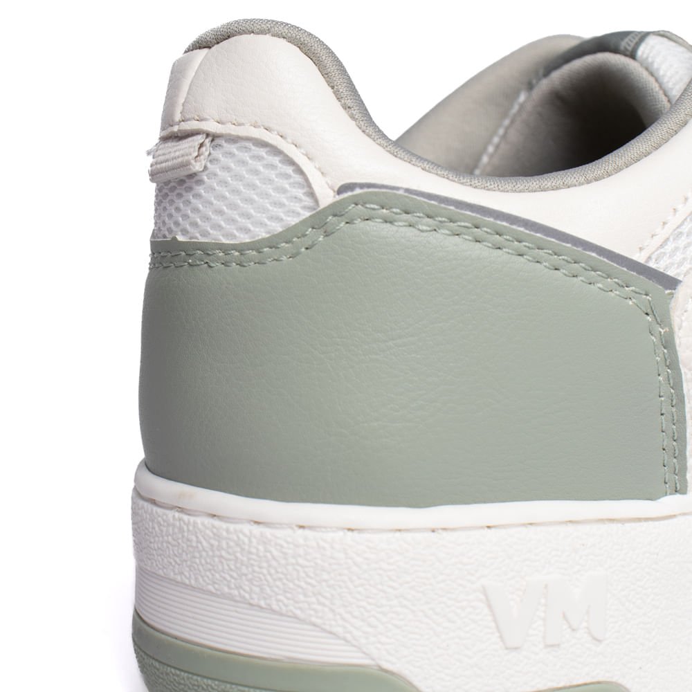 Tênis Feminino Via Marte Napa Plataforma Verde/Branco Branco/Cinza/Verde 6