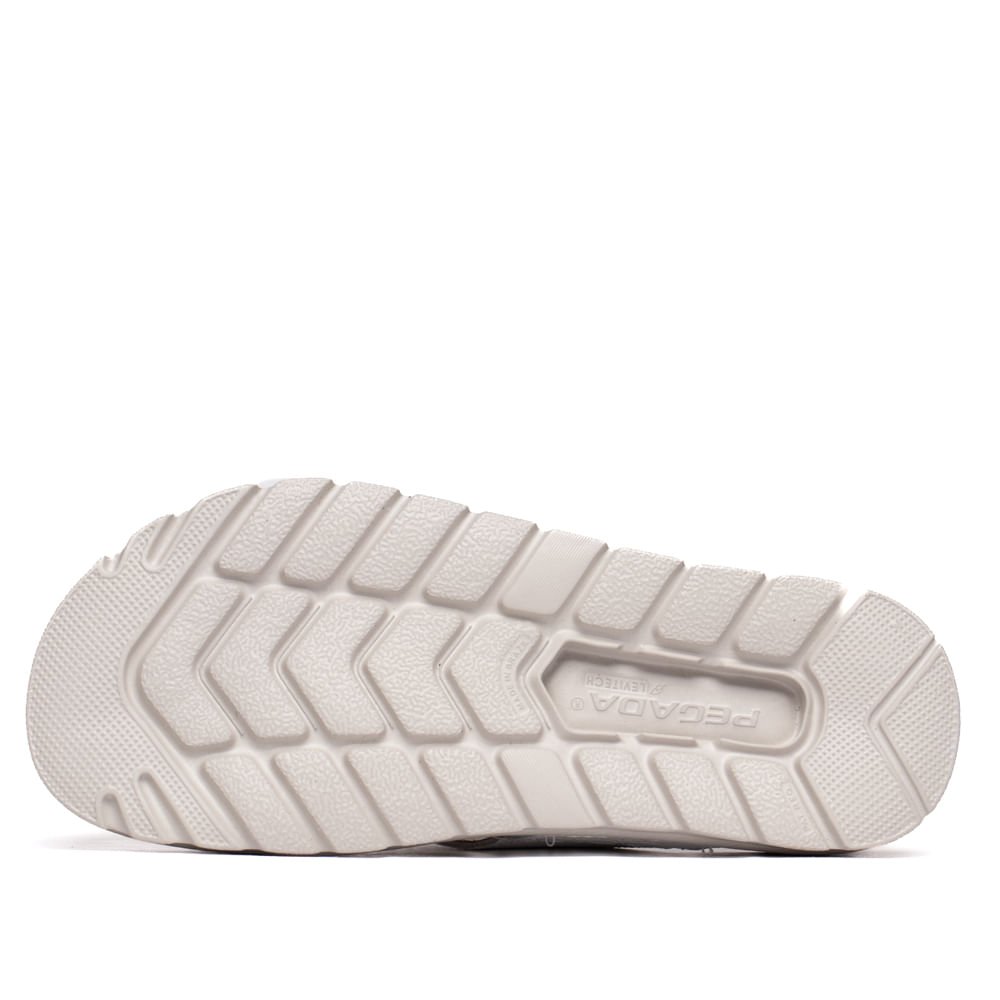 Chinelo Feminino Pegada Flatform Couro Burnished Branco Branco 3