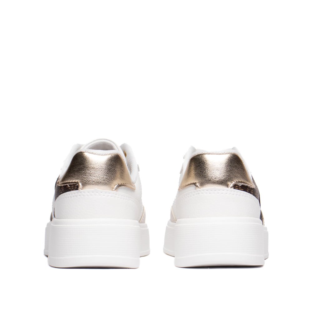 Tênis Feminino Kolosh Flatform Impulse+ Branco/Marrom Branco/Marrom 3