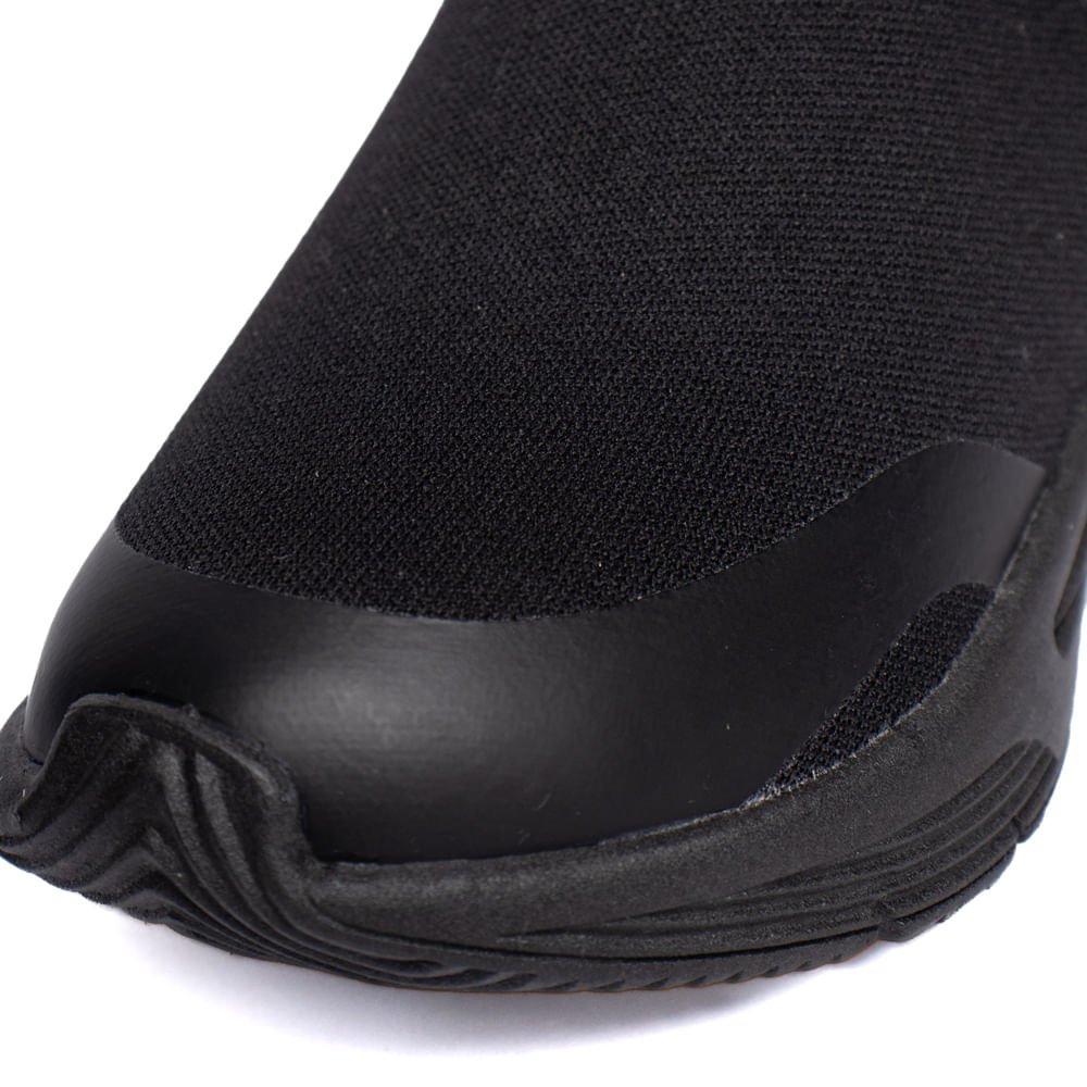 Tênis Infantil Klin Slip On Calce Fácil Têxtil Preto/Azul Preto/Azul 4