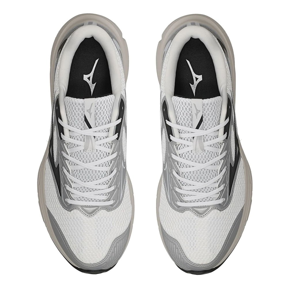 Tênis Masculino Mizuno Hawk 6 Branco/Cinza Branco/Cinza 4