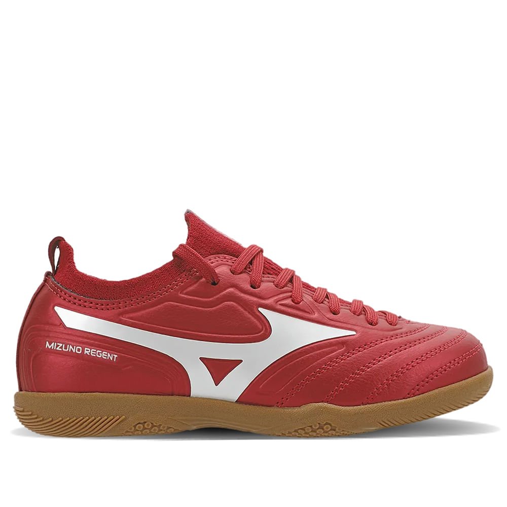 Chuteira Masculina Mizuno Futsal Regent IN Vermelho/Branco
