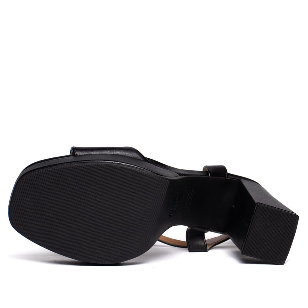 Sandália Feminina Vizzano Salto Alto Verniz Preto Preto 2