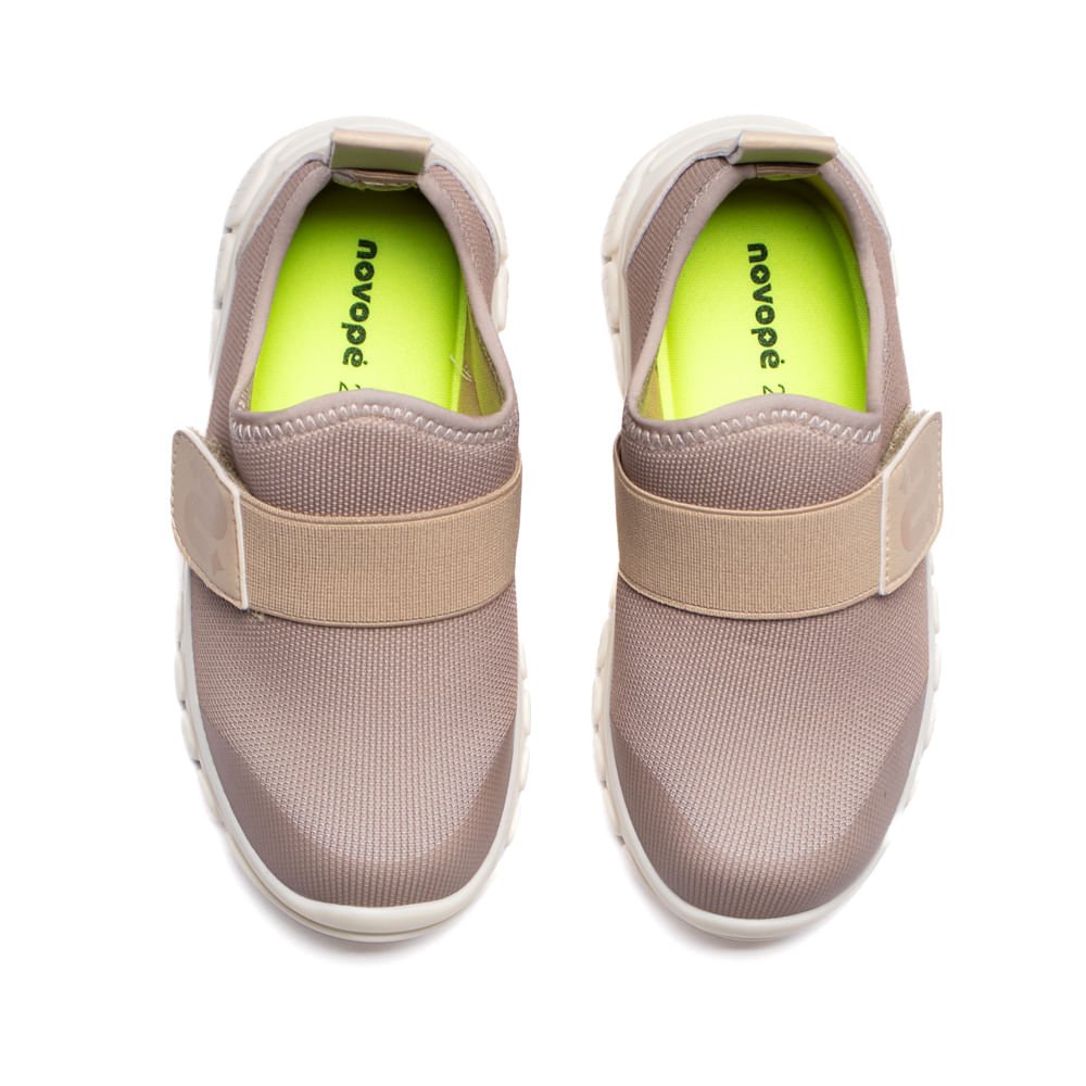 Tênis Infantil Novopé Soft Sport Calce Fácil Bege/Off White Bege 4