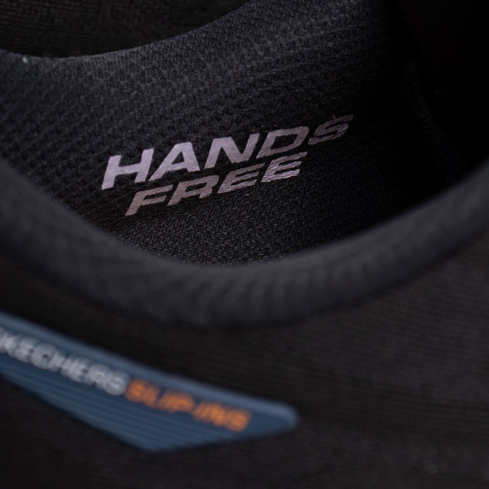 Tênis Masculino Skechers Max Run Slip-ins Preto/Multi Preto 6