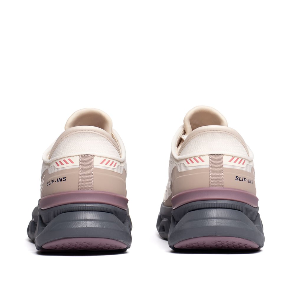 Tênis Feminino Skechers Glide Step Atlus Off White/Rosa Off White 3