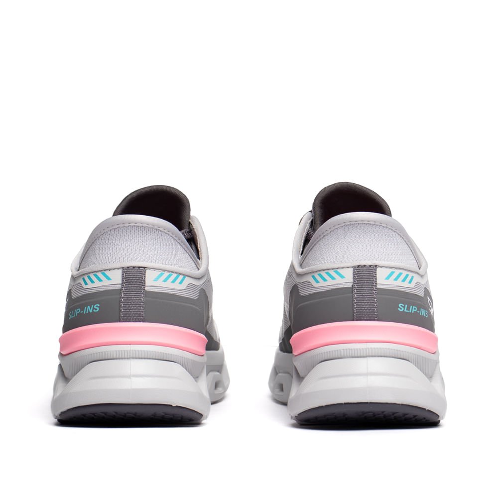 Tênis Feminino Skechers Glide Step Atlus Cinza/Rosa Cinza 3