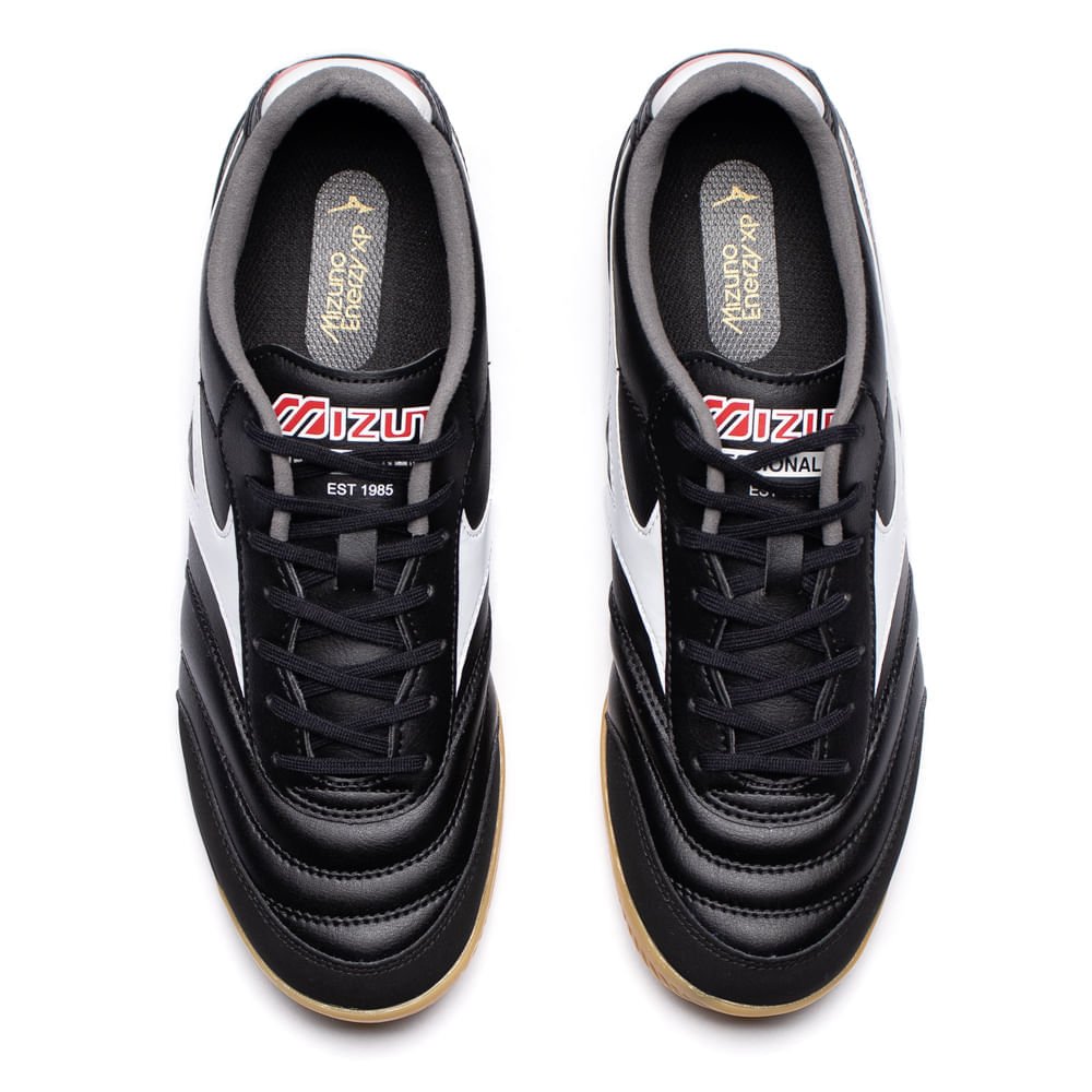 Chuteira Futsal Mizuno Sala Pro IN Preto/Branco Preto/Branco 4