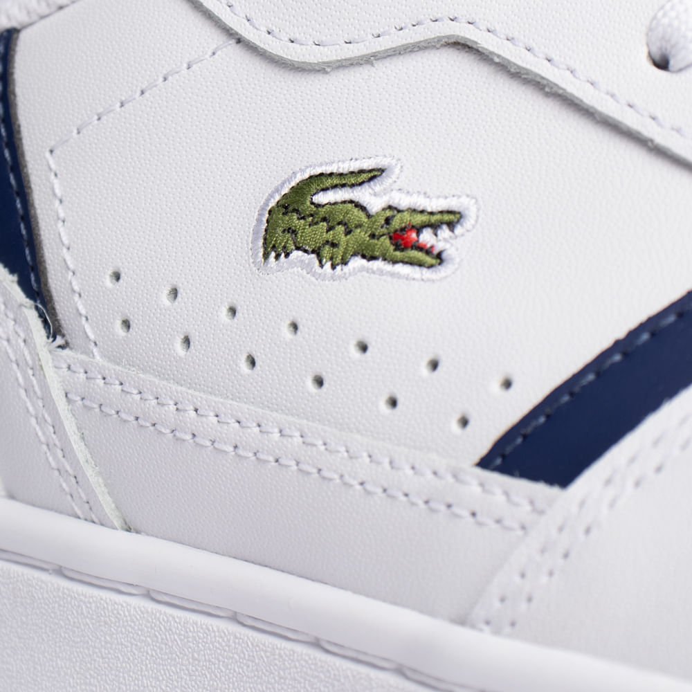 Tênis Masculino Lacoste T-Clip Set Ortholite Branco/Marinho Branco/Marinho 4
