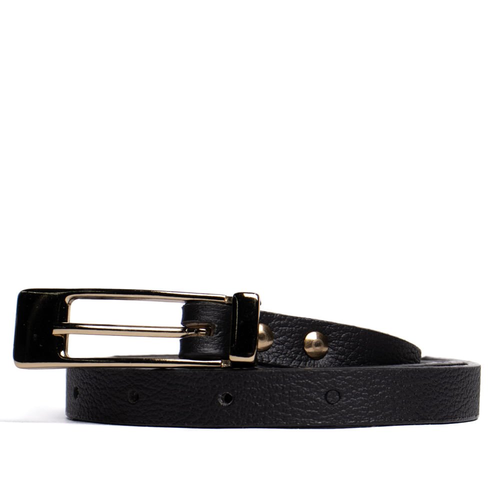 Cinto Feminino Dakota Couro Fivela Preto