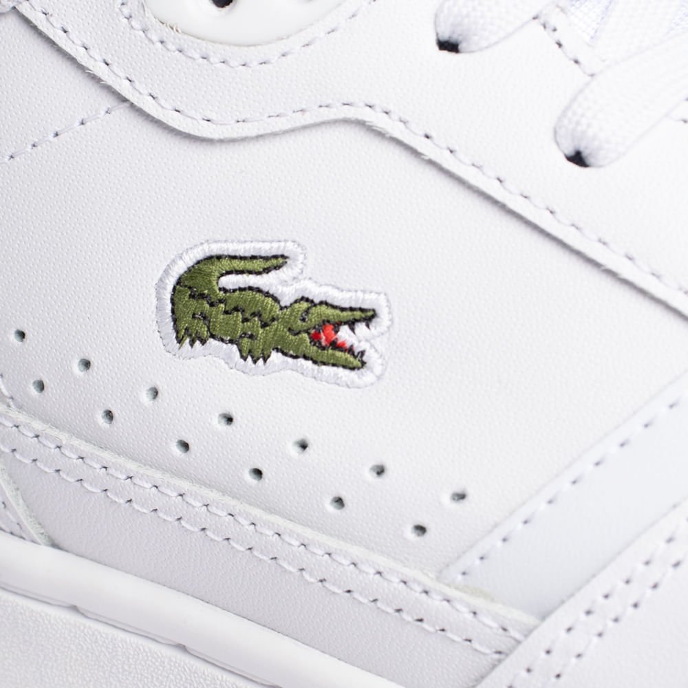 Tênis Masculino Lacoste T-Clip Set Ortholite Branco Branco 5