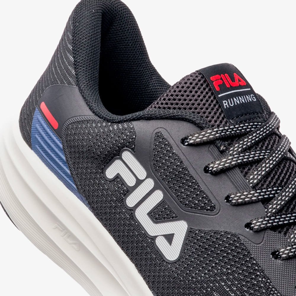 Tênis Masculino Fila Fastness Mesh  Preto/Cinza Preto/Cinza 5