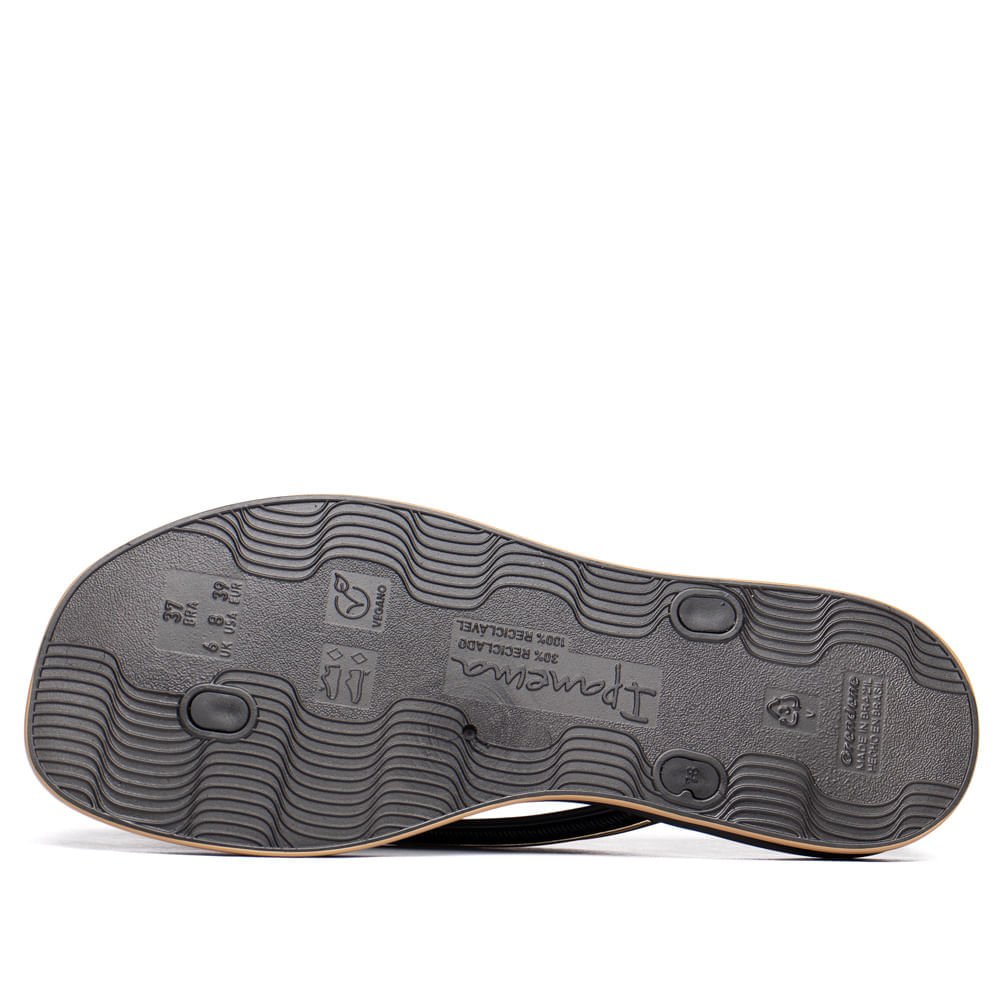 Chinelo Feminino Ipanema Glow Metalizado Preto/Dourado Preto/Dourado 3