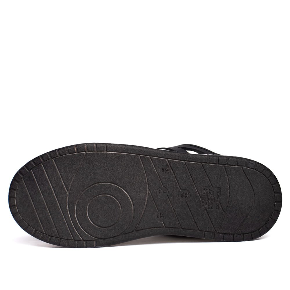 Tênis Feminino Via Marte Casual Solado Alto Branco/Preto Branco/Preto 2