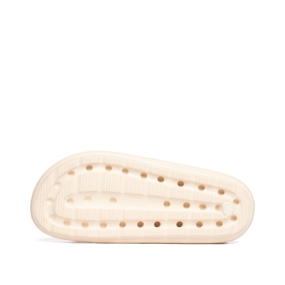 Chinelo Slide Infantil Molekinha Aplicações Eva Creme Creme 3