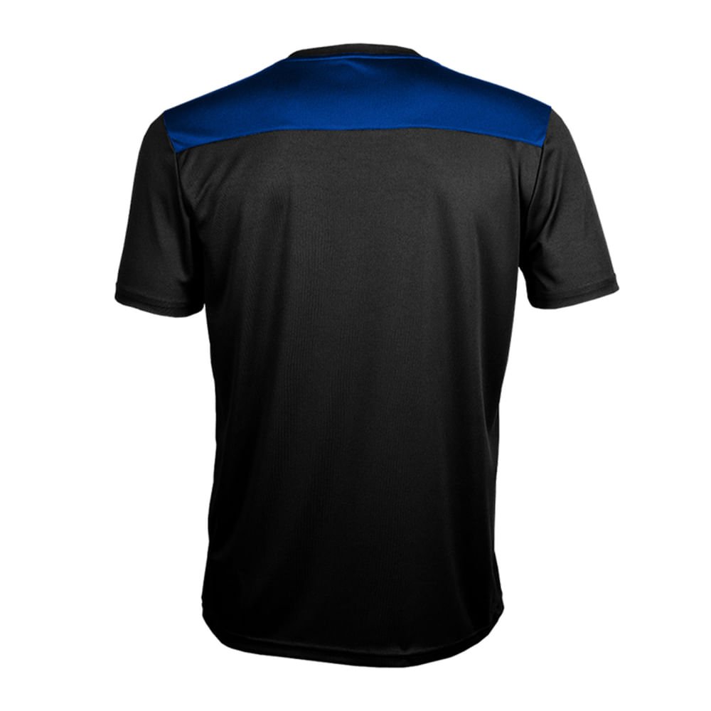 Camisa Masculina Penalty Shoulder Manga Curta Preto/Azul Preto/Azul 2