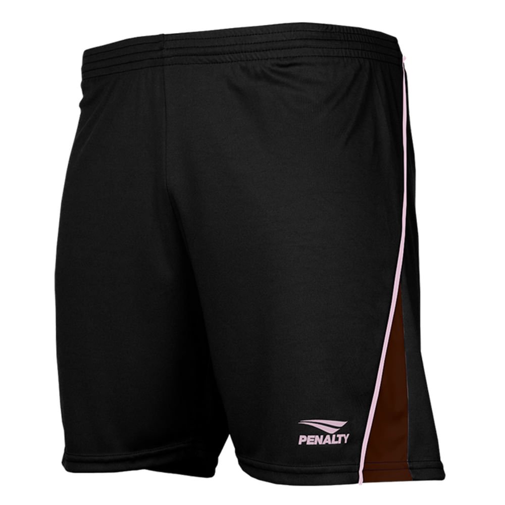 Calção Masculino Penalty Futebol Shoulder Preto/Bordo Preto/Bordo 3