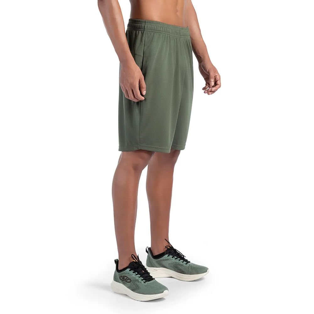 Bermuda Masculina Olympikus Line Mesh 7 Dry Action Verde Verde 3