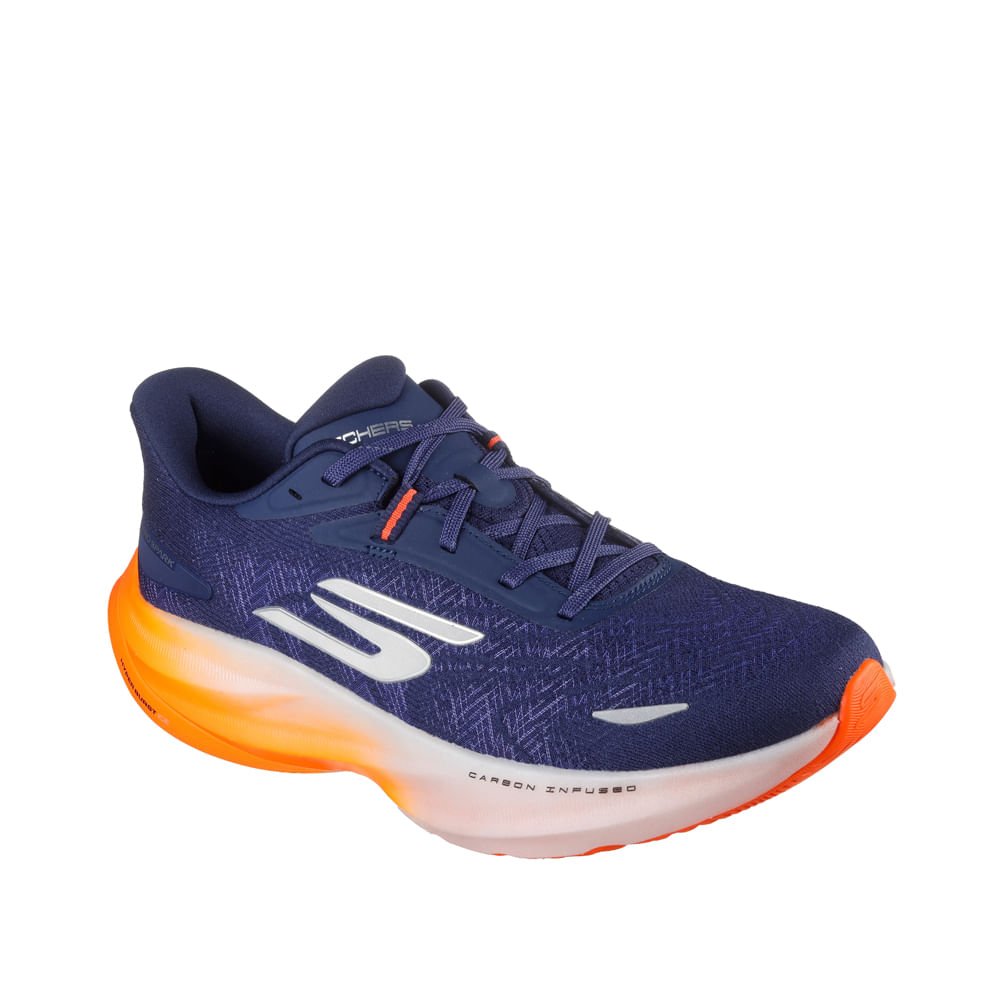 Tênis Masculino Skechers Aero Spark Marinho/laranja Marinho/Laranja 3