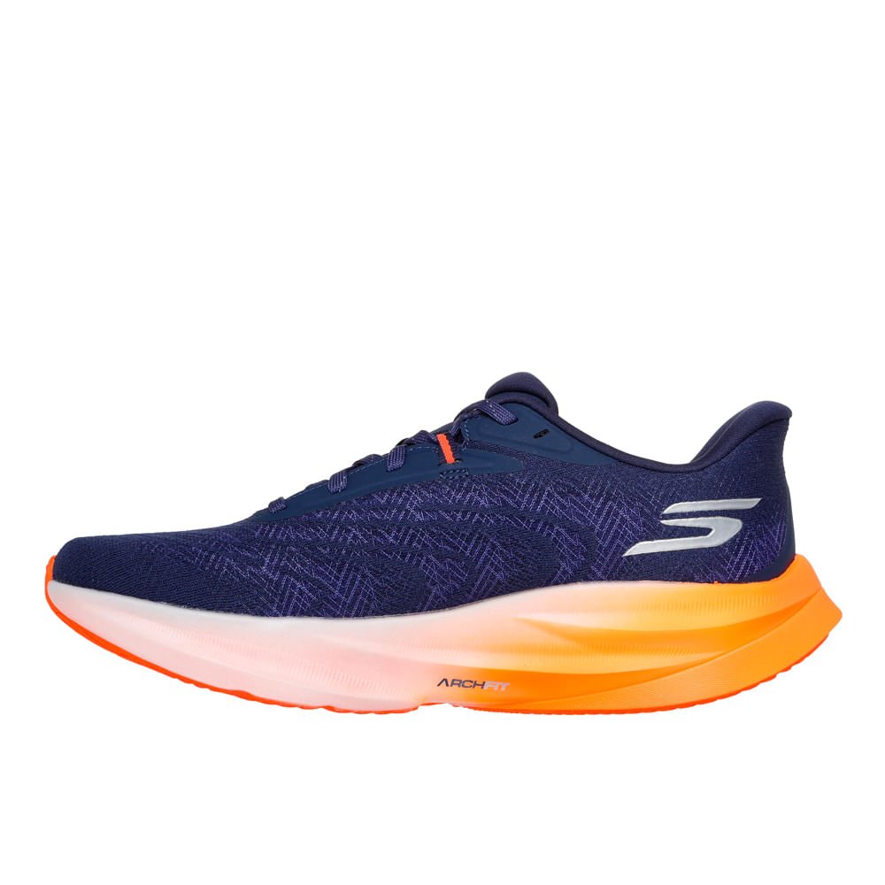 Tênis Masculino Skechers Aero Spark Marinho/laranja Marinho/Laranja 5