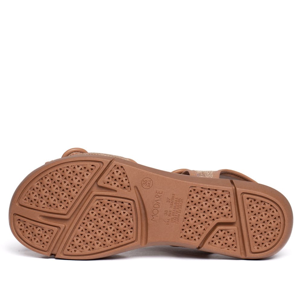Sandália Feminina Modare Flatform Tiras Largas Bege/Nude Bege 2