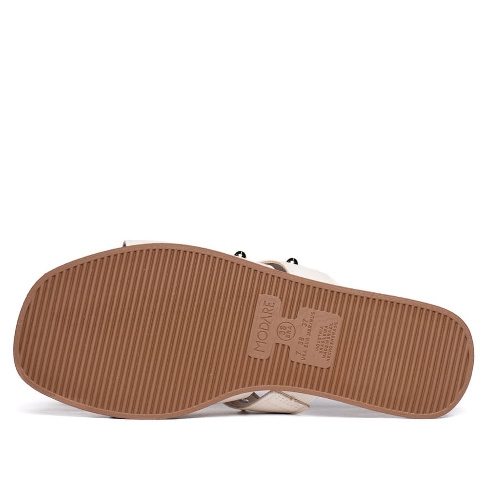 Clog Feminino Modare com Corrente Off White Off White 3