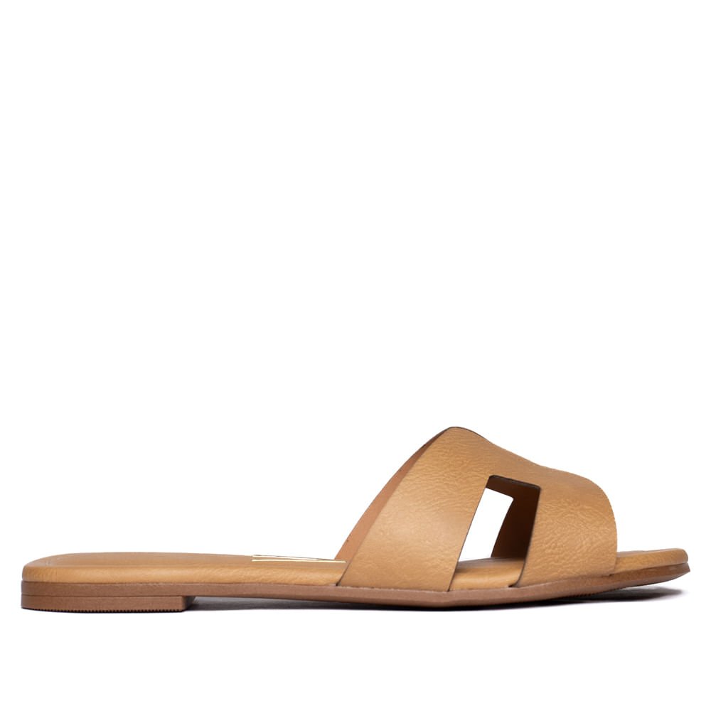 Rasteira Feminina Vizzano com Recortes Areia Areia 2