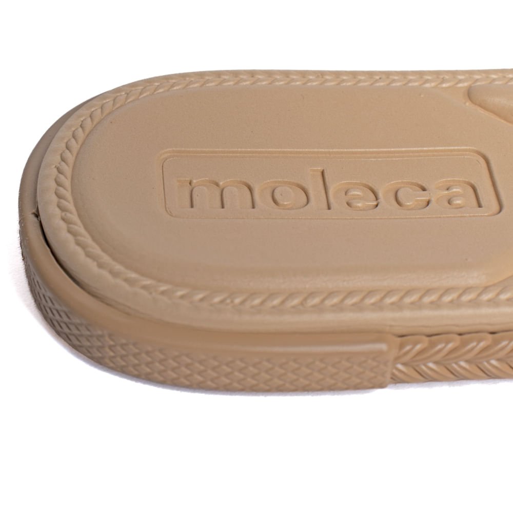 Rasteira Feminina Moleca Tecido Tramado Bege Claro Bege Claro 4