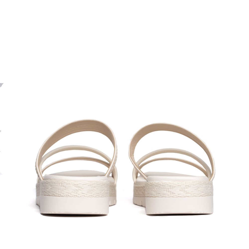 Tamanco Feminino Moleca Flatform com Tiras Trançadas Off White Off White 3