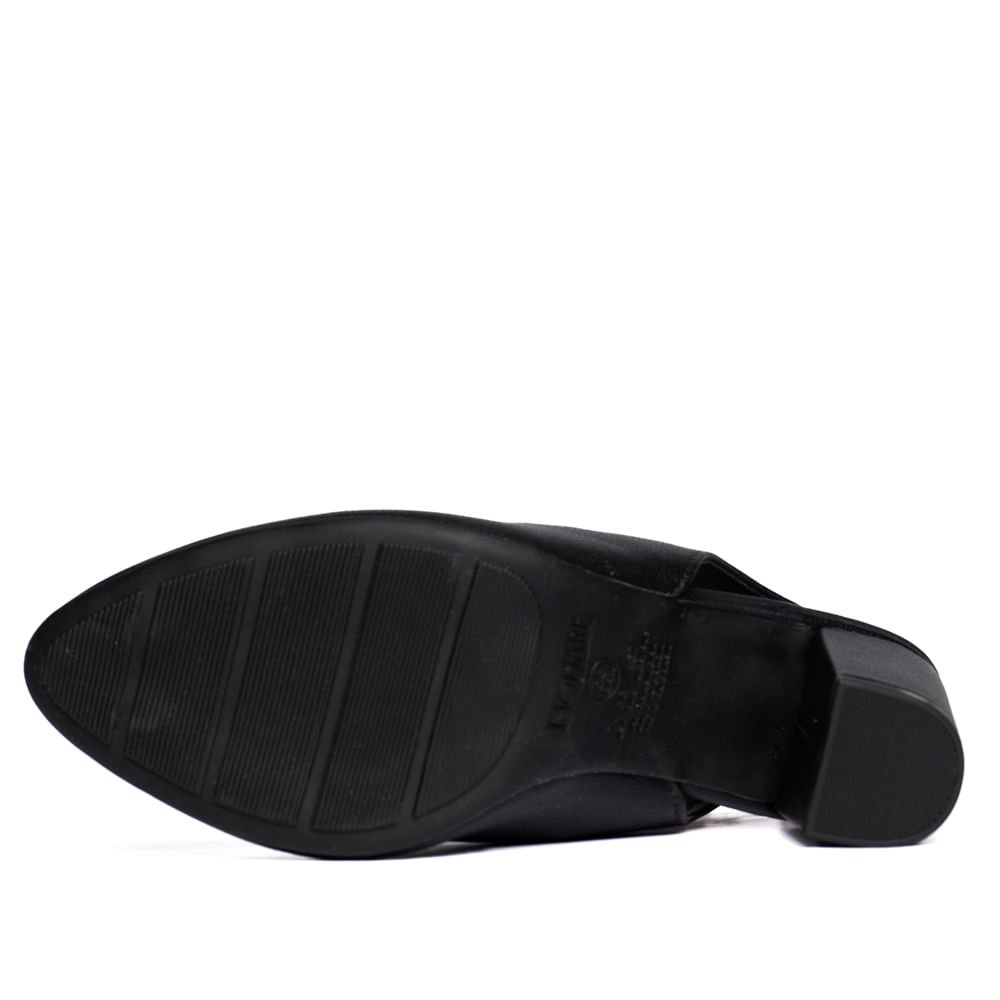 Sapato Feminino Modare Slingback Salto Bloco Preto Preto 2