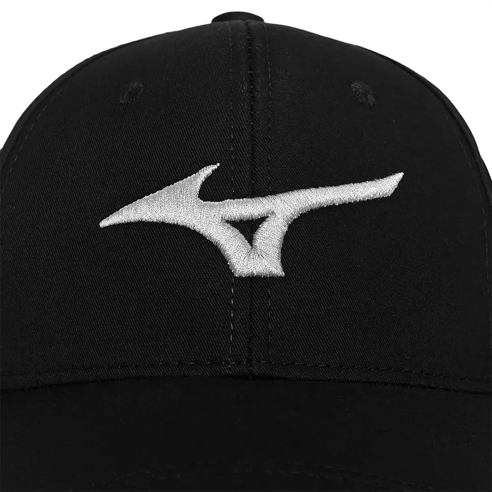 Boné Unissex Mizuno Prime Logo Preto/Cinza Claro Preto 5