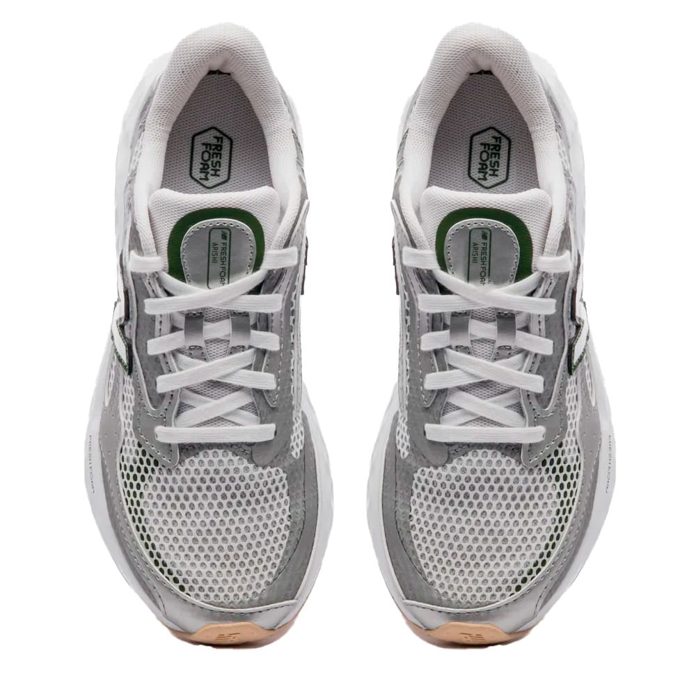 Tênis Feminino New Balance Fresh Foam Arishi v4 Cinza/Verde Cinza/Verde 4