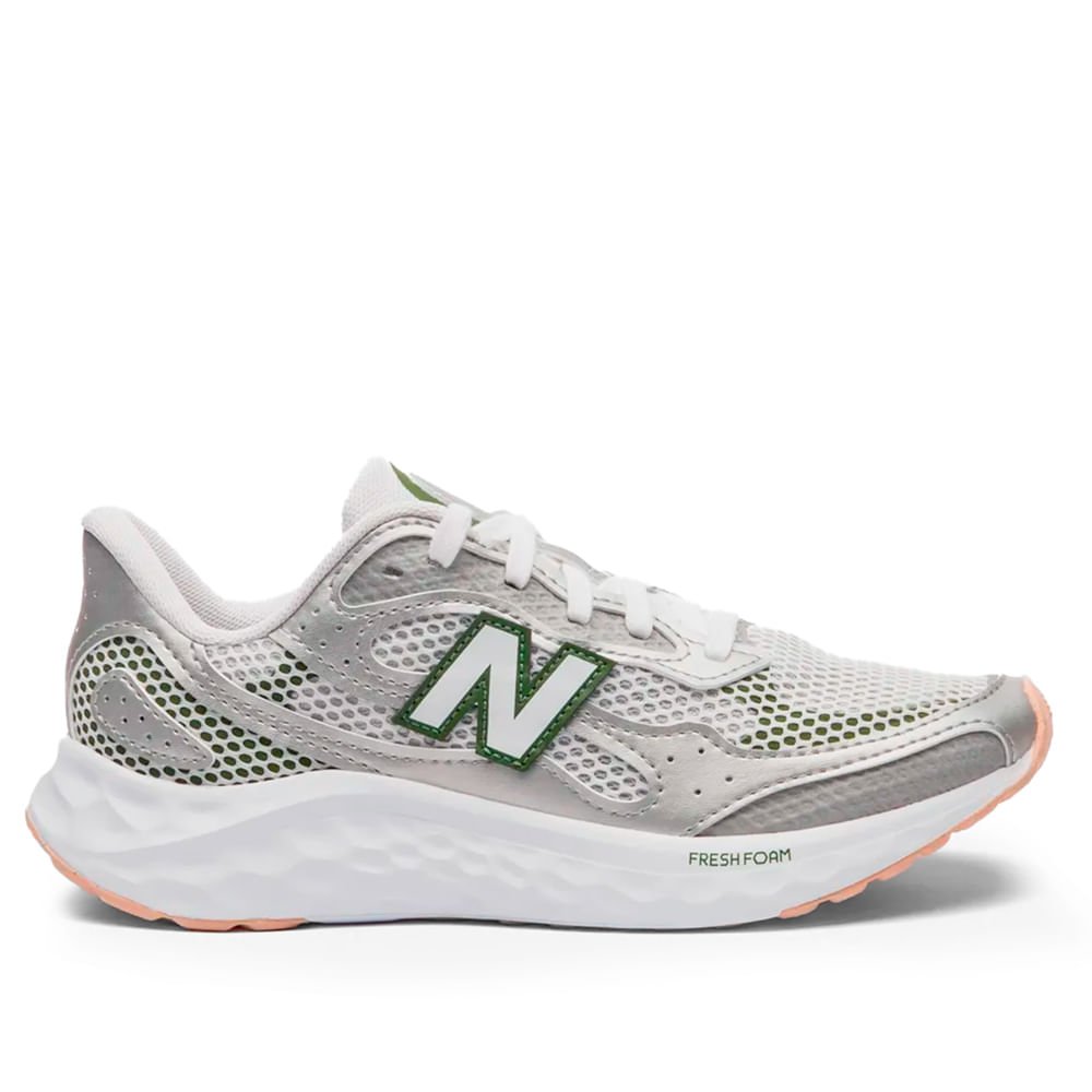 Tênis Feminino New Balance Fresh Foam Arishi v4 Cinza/Verde