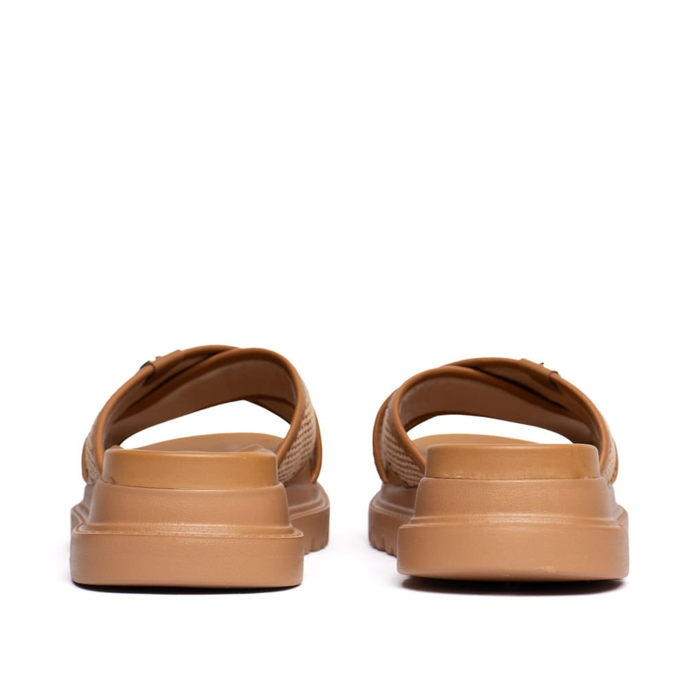 Tamanco Feminino Modare Tiras Cruzadas Tramado Caramelo Caramelo 4