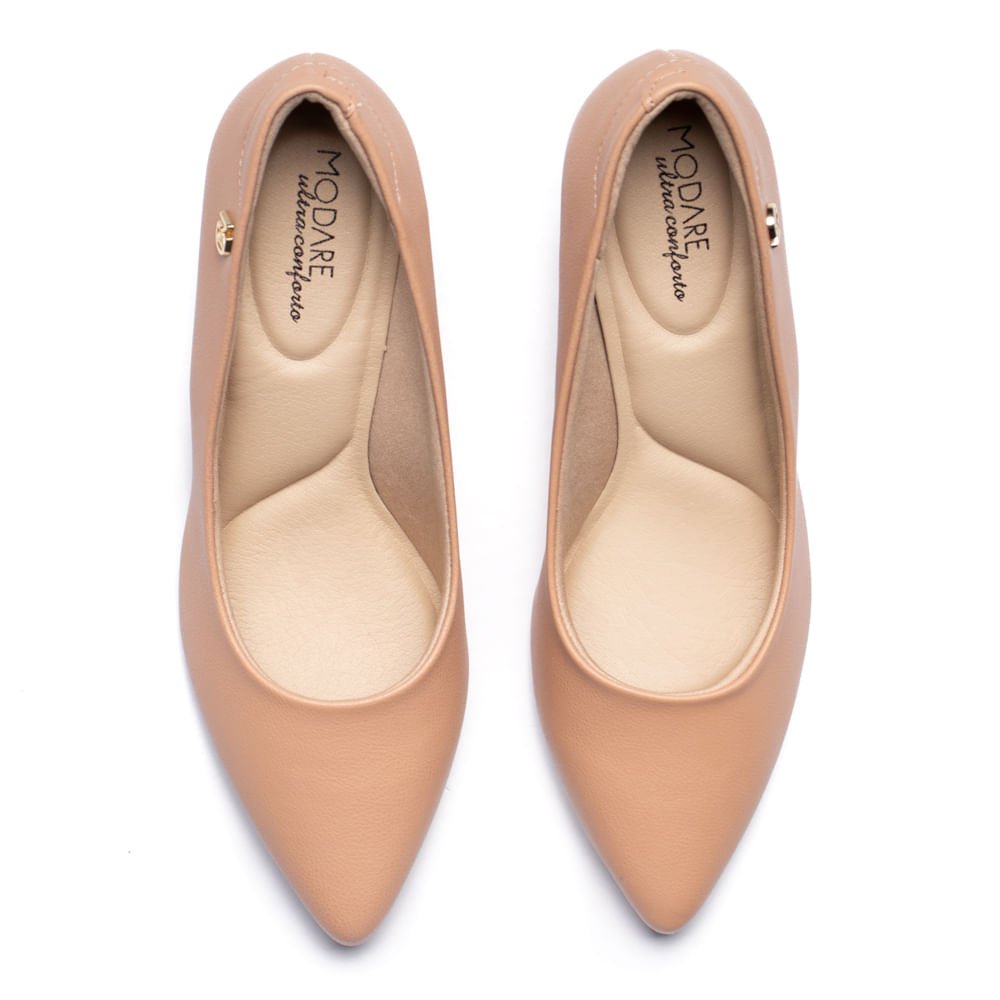 Scarpin Feminino Modare Napa Salto Baixo Nude Nude 3