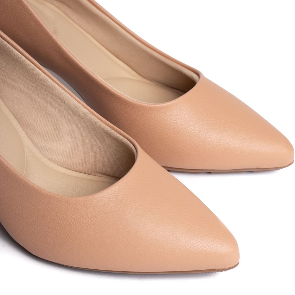 Scarpin Feminino Modare Napa Salto Baixo Nude Nude 4