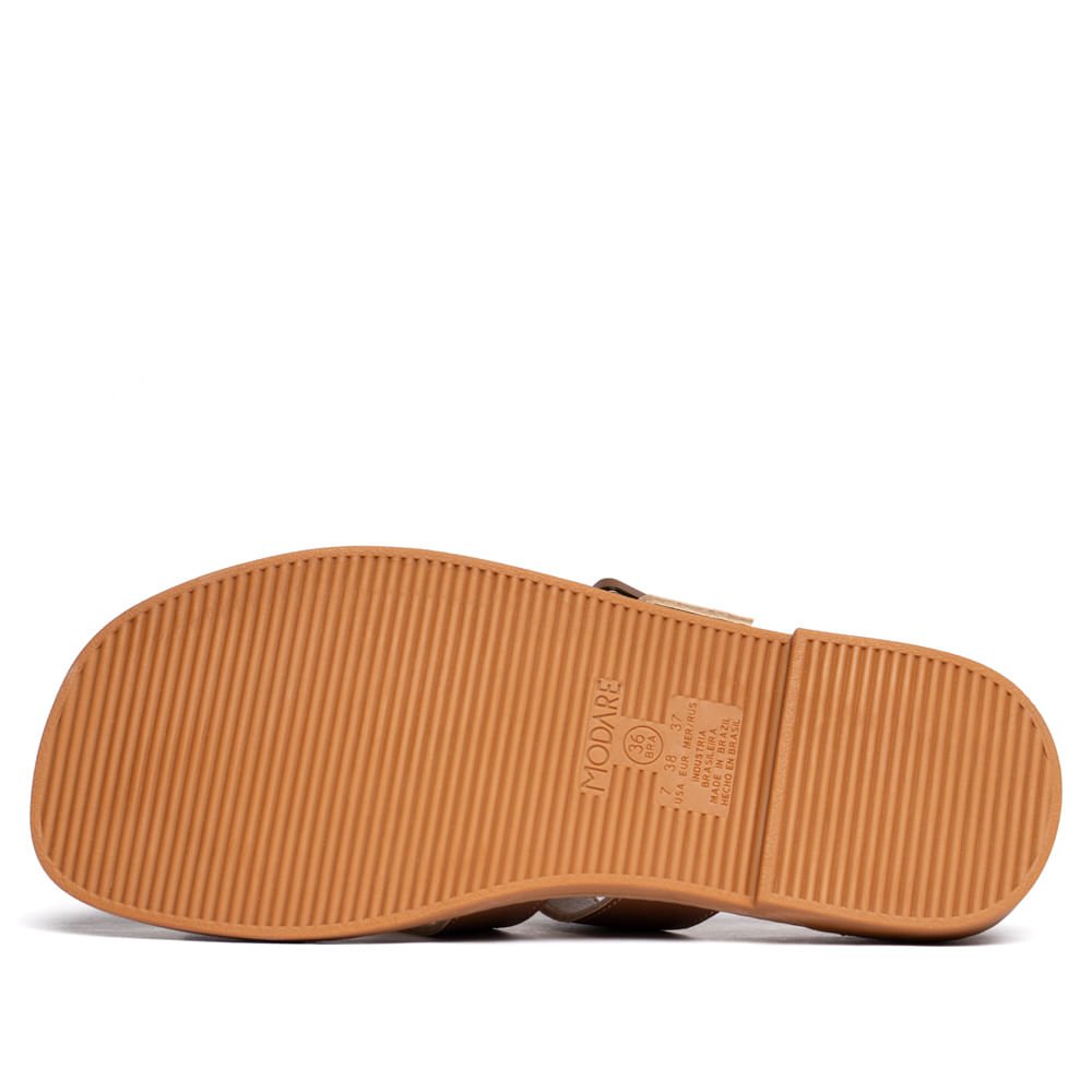 Chinelo Slide Feminino Modare com Fivela Marrom Marrom 3