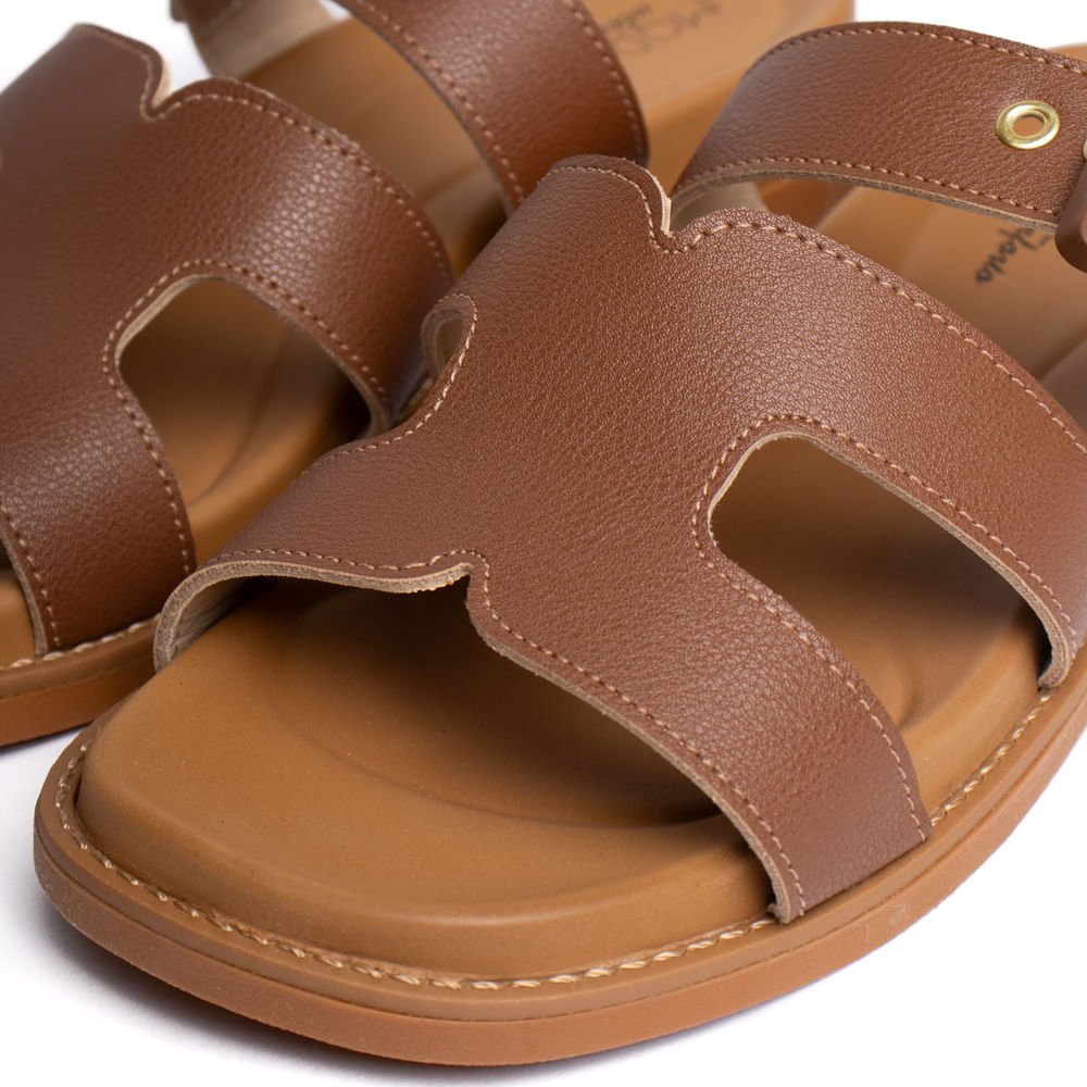 Chinelo Slide Feminino Modare com Fivela Marrom Marrom 5